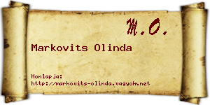Markovits Olinda névjegykártya
